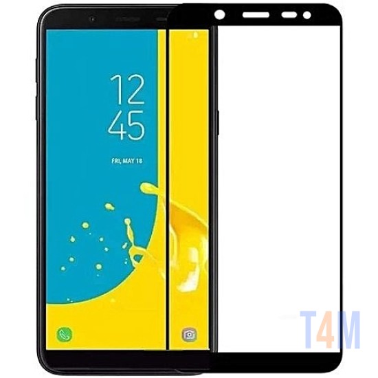 PELICULA DE VIDRO SAMSUNG GALAXY J6 PLUS PRETO